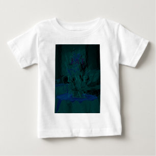 Französisch Blau  Liebe Essen  Spiel Blumenfarben  Baby T-shirt