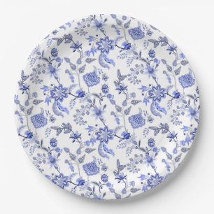 Französisch Blau Pappteller