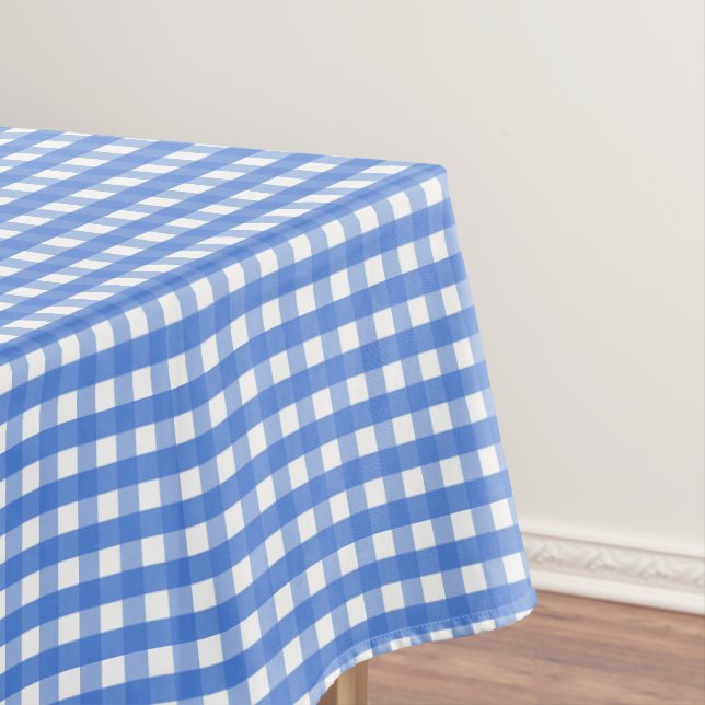 Französisch Blau und Weiß Gingham Tischdecke (Beispiel)