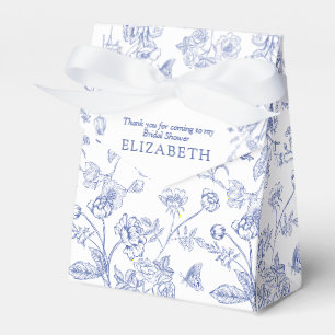 Französisch Blau & Weiß Viktorianischer Brautdusch Geschenkschachtel