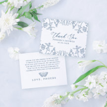 Französisch Blue Chinoiserie Brautparty Flora