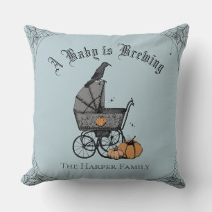 Französisch Blue Gothic Ein Baby braut Familie Cus Kissen