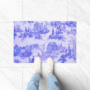 Französisch Blue White Toile Chinoiserie Stil Rust Fußmatte