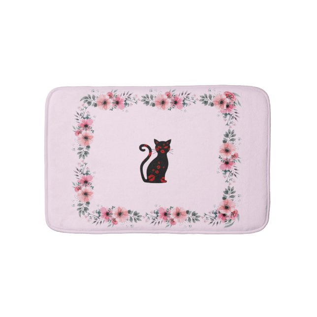 Französisch: Bonne Soiree Bath Mat Badematte (Vorderseite)