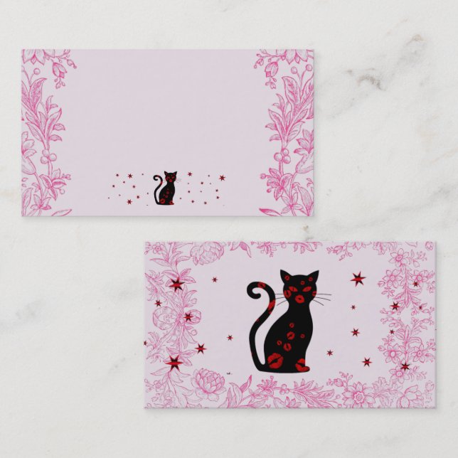 Französisch: Bonne Soiree Business Card Visitenkarte (Vorne/Hinten)