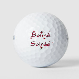 Französisch: Bonne Soiree Golf Balls Golfball