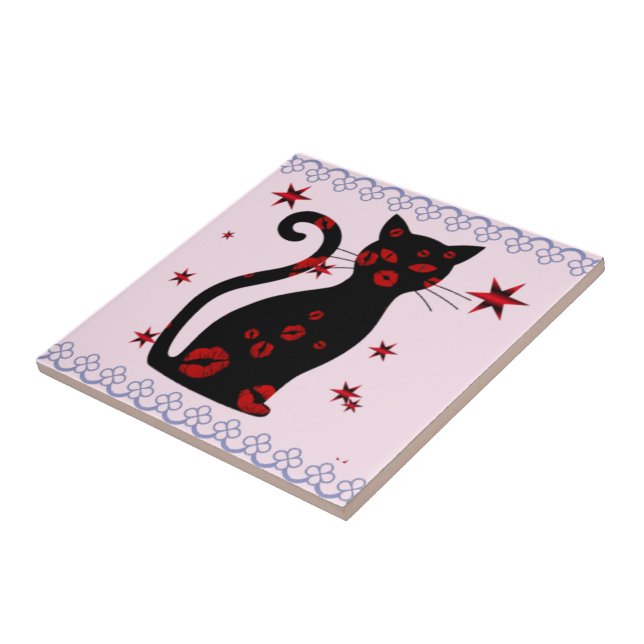 Französisch: Bonne Soiree Keramik Tile Fliese (Seite)