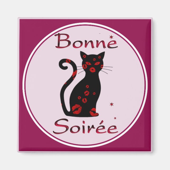 Französisch: Bonne Soiree Magnet (Vorne)