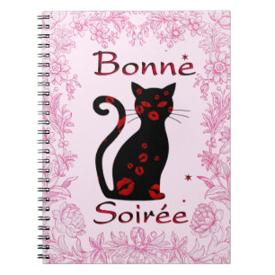 Französisch: Bonne Soiree-Notebook Notizblock