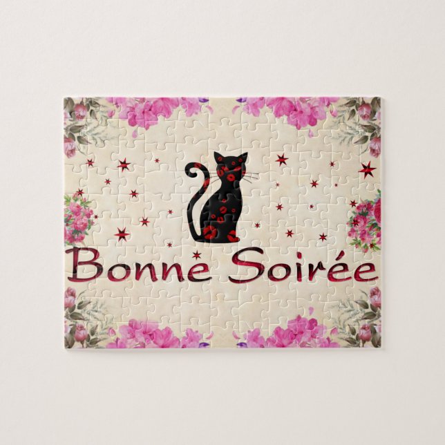 Französisch: Bonne Soiree Puzzle (Horizontal)