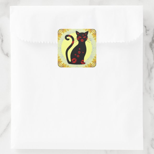 Französisch: Bonne Soiree Square Sticker (Tasche)