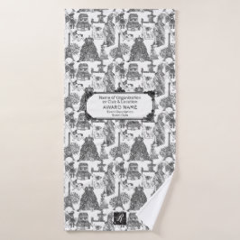 FRANZÖSISCH BULLDOG Frenchie Black mit / Anpassung Badehandtuch