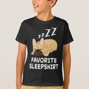 Französisch Bulldog Hunde Nickerchen Schlaf Schlaf T-Shirt