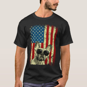 Französisch Bulldog Patriotic USA Flag Frenchie Ow T-Shirt