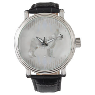 Französisch-Bulldog-Silhouette Armbanduhr