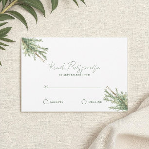 Französisch Country Rosemary Sprigs mit Twine RSVP Karte