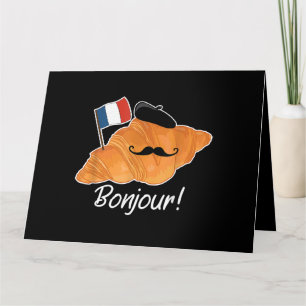 Französisch Croissant Lover France Flag Frankophil Karte