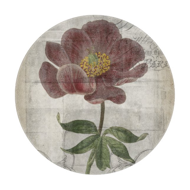 Französisch-Floral I Schneidebrett (Vorderseite)