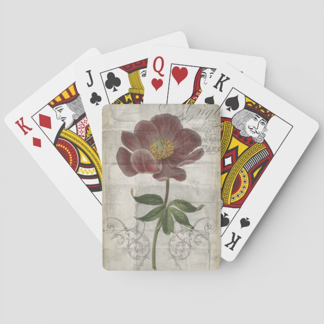 Französisch-Floral I Spielkarten (Rückseite)