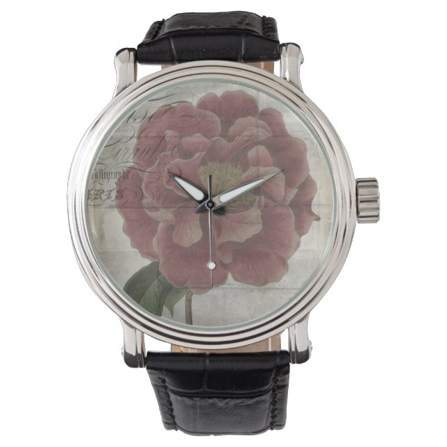 Französisch-Floral III Armbanduhr (Vorderseite)