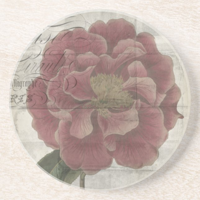 Französisch-Floral III Getränkeuntersetzer (Vorne)