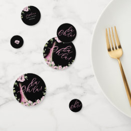 Französisch Floral Oh la Dusche Tisch Confetti Konfetti