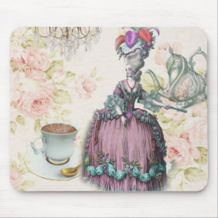 Französisch floral Paris Teezeremonie Party Marie  Mousepad