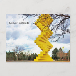 Französisch Fry aussehen gelb Gelenkwand Denver Postkarte