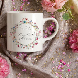 Französisch-Garten-Party florale elegante Typograf Espressotasse