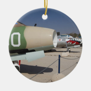 Französisch gebauter Mystere-Kampfflugzeug Keramik Ornament