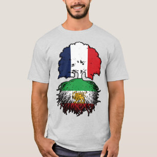 Französisch gewachsene iranische Wurzeln Löwe und  T-Shirt