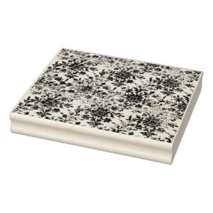 Französisch grungy floral Texturierte Muster Gummi Gummistempel
