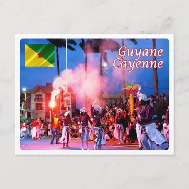 Französisch-Guayana - Cayenne - Le Carnaval - Postkarte (Vorderseite)