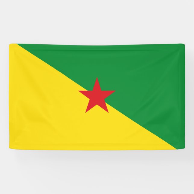Französisch-Guayana-Fahne Banner (Horizontal)