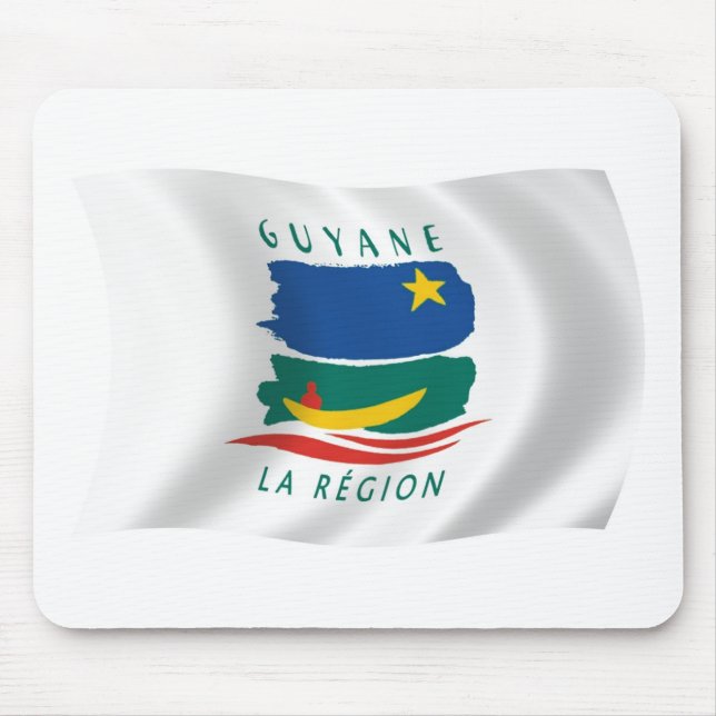Französisch-Guayana-Flagge Mousepad (Vorne)