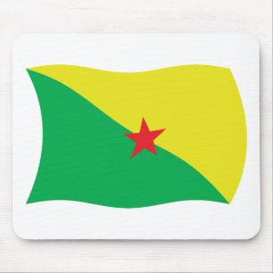 Französisch-Guayana-Flagge Mousepad