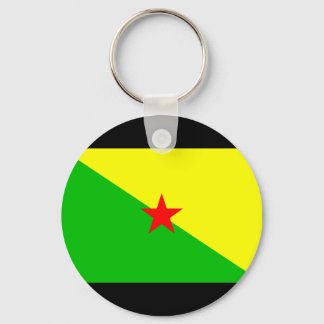 Französisch-Guayana-Flagge Schlüsselanhänger