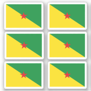 Französisch-Guyanische Flagge Aufkleber