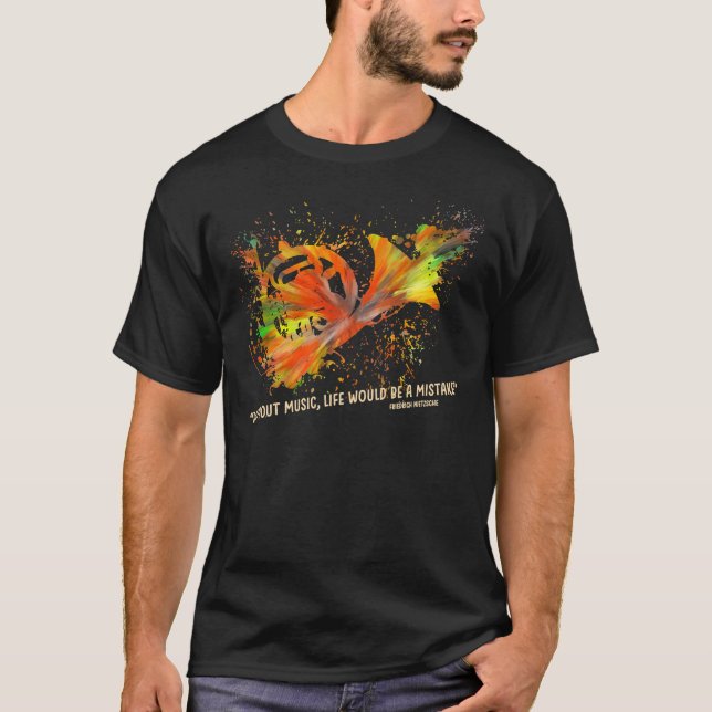 Französisch Horn Essential T-Shirt (Vorderseite)