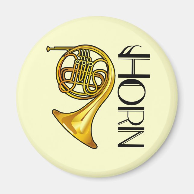 Französisch Horn Magnet (Vorne)