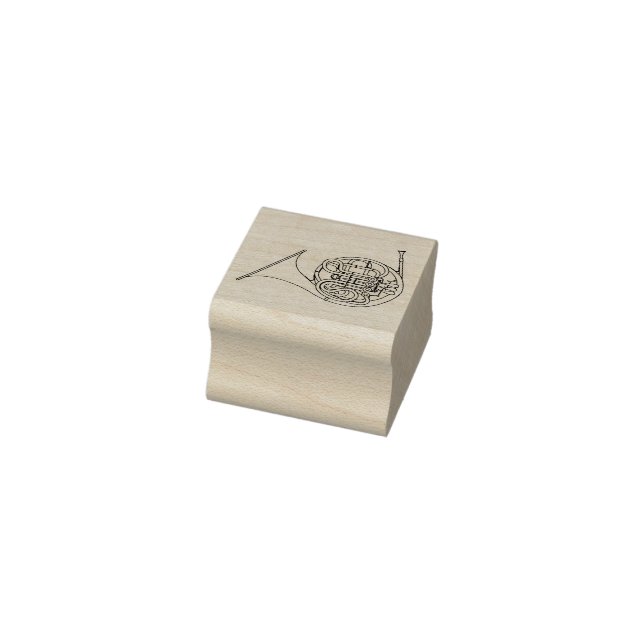 Französisch Horn Musician Band Teacher Rubber Brie Gummistempel (Stempel)