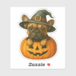 Französisch in Pumpkin Aufkleber