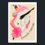 Französisch-Kancan (Vintage französische Anzeige) Poster<br><div class="desc">Wunderschöner Jahrgang und aus einem alten französischen Poster genommen. Vektorisiertes Bild. Hohe Qualität.</div>
