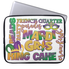 FRANZÖSISCH-KÖNIG CAKE MARDI GRAS LAPTOPSCHUTZHÜLLE