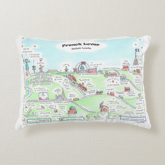 Französisch Lover Pillow Saint Louis Dekokissen (Vorderseite)