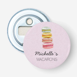 Französisch Macarons Wasserfarbe Handgemalt Flaschenöffner