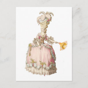 Französisch Marie Antoinette PostCard Postkarte