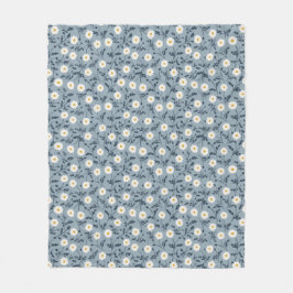 Französisch Navy Blau Modern Farmhouse Gänseblümch Fleecedecke
