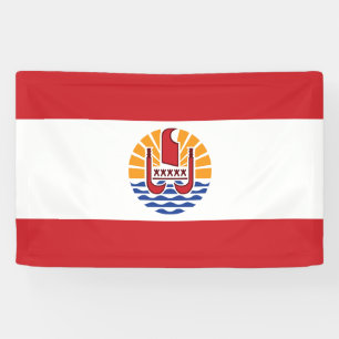 Französisch-Polynesien-Flagge Banner