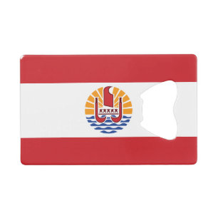 Französisch-Polynesien-Flagge Geldbeutel Flaschenöffner